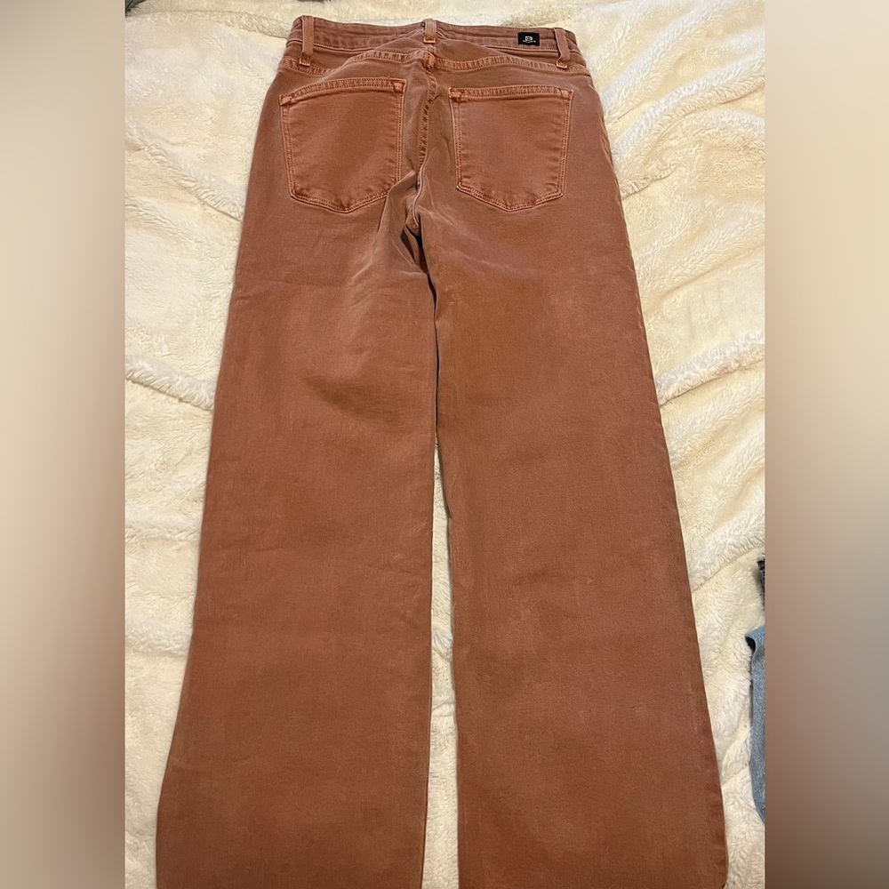 Stylish Rust Wide Leg Jeans